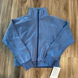 Lululemon brushed Softstreme funnel neck zip up Size 2